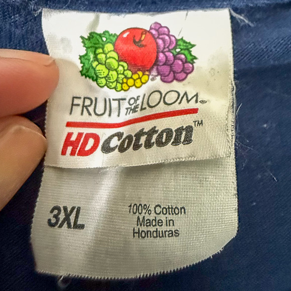 Fruit of the Loom USA Eagle T-Shirt 3XL Navy HD Cotton Patriotic Graphic - Picture 3 of 5